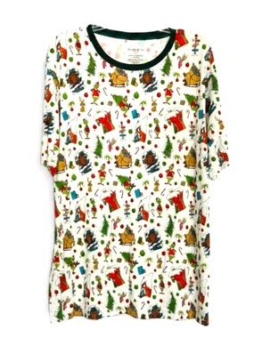 Short-sleeve sleep shirt w/all-over print How the Grinch Stole Christmas Size XL